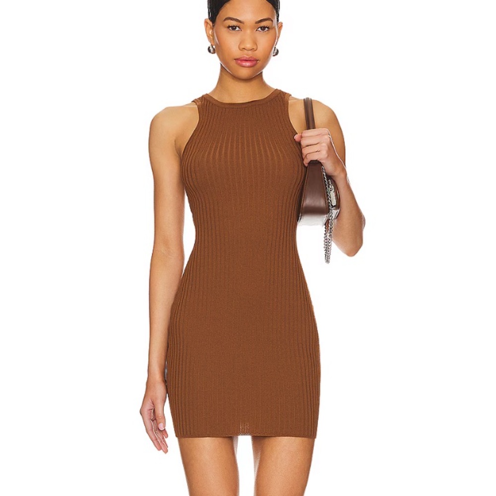 REVOLVE Superdown Sonya Mini Dress in Brown